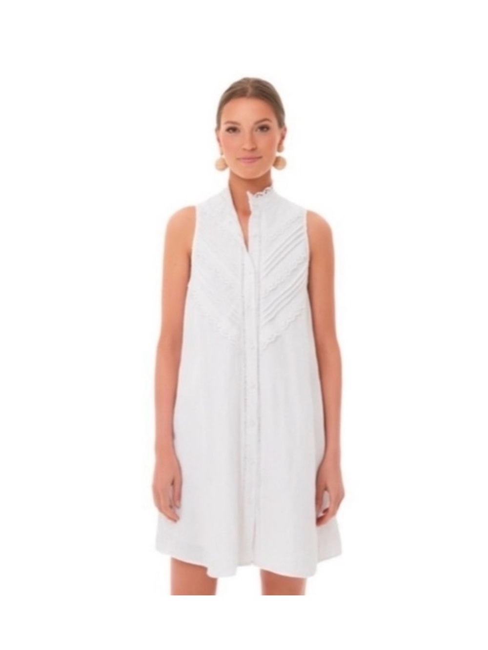Pomander Place White Eyelet Shirt Dress